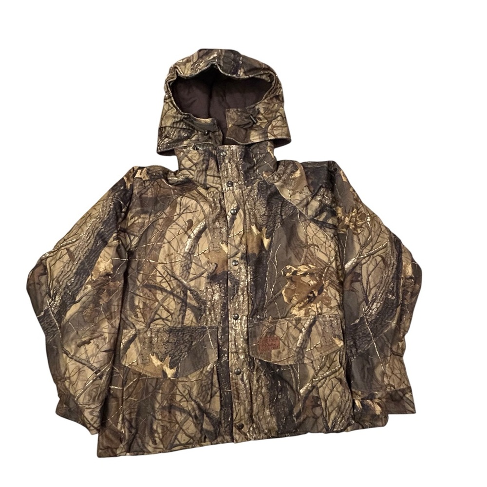 Walls Men’s Heritage Water-Pruf Vintage Camo Hunting Coat XL Trapper Hood